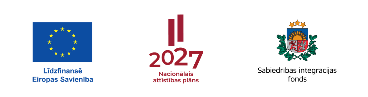 Līdzfinansē Eiropas Savienība. Nacionālais attīstības plāns 2027. Sabiedrības integrācijas fonds